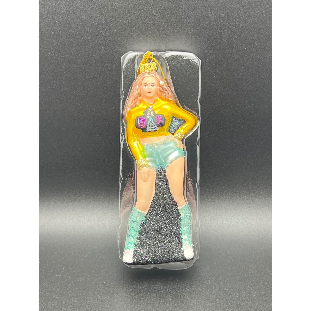 Cody Foster & Co Beyonce Coachella Glass Christmas Ornament Yellow Hoodie NIB - Picture 2 of 2